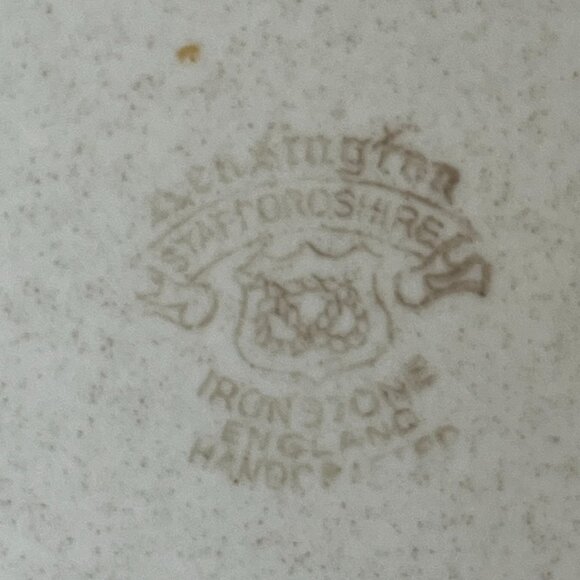 Kensington Staffordshire Handcrafted England Ironstone Butter Dish - Picture 14 of 15